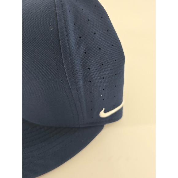 Nike BYU Cougars Flat Bill‎ Cap Hat Men's 7 7/8 College Navy Blue Brigham Young - Picture 3 of 13
